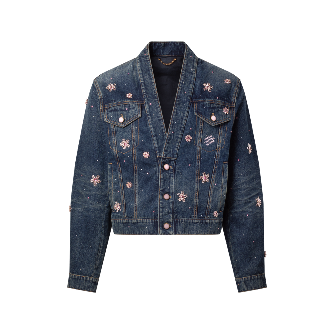 Embroidered Denim Kimono Jacket - Ready-to-Wear | LOUIS VUITTON